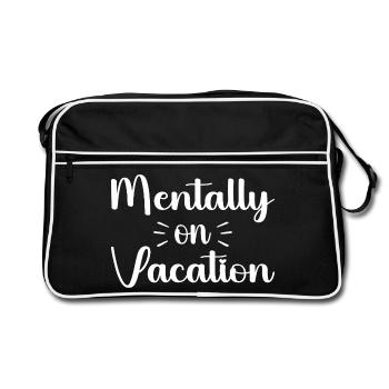 Mentally on vacattion - Retro Bag - black/white - Front