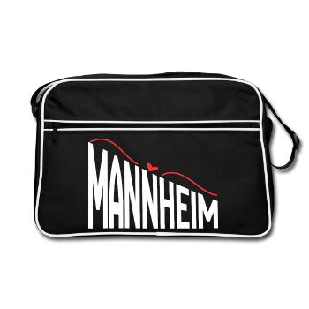 Mannheim - Retro Bag - black/white - Front