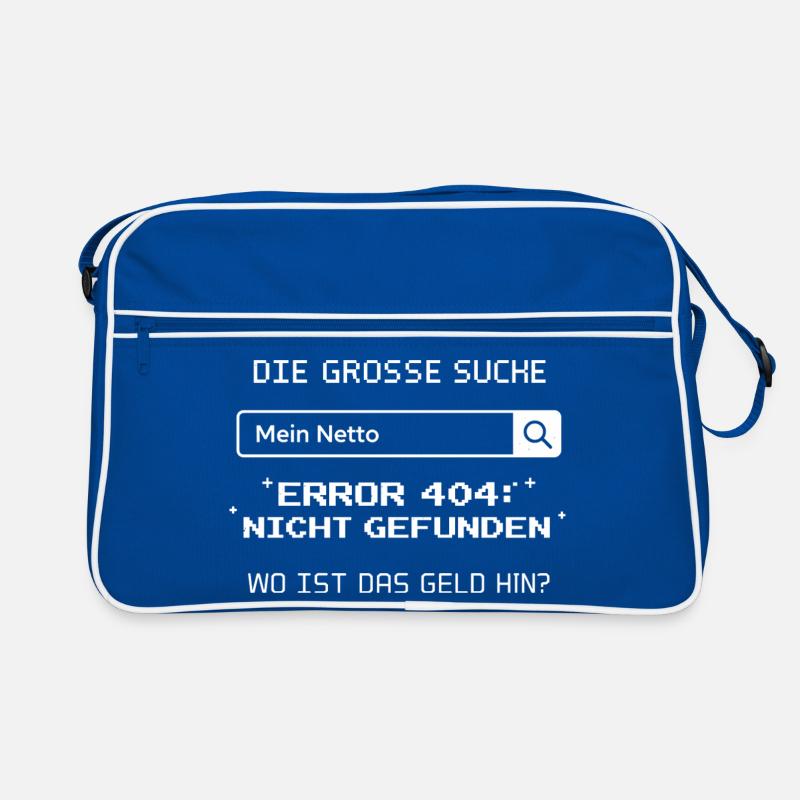 The Great Search My Net. Error 404 Retro Bag