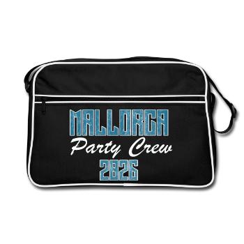 Mallorca, Party - Retro Bag - black/white - Front