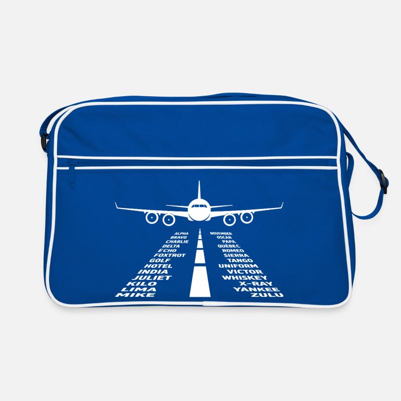 Airplane Flight Pilot Airplane Airline Retro Bag