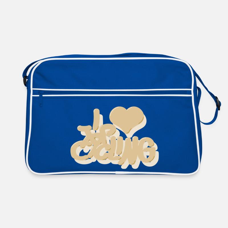 I_love_Cycling_beige Sac Retro