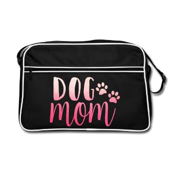 Maman de chien - Sac Retro - noir/blanc - Devant
