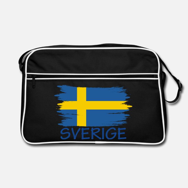 Sverige Suède Suède Conception du drapeau de la Suède Sac Retro