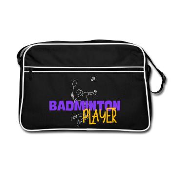 Badminton Player - Sac Retro - noir/blanc - Devant