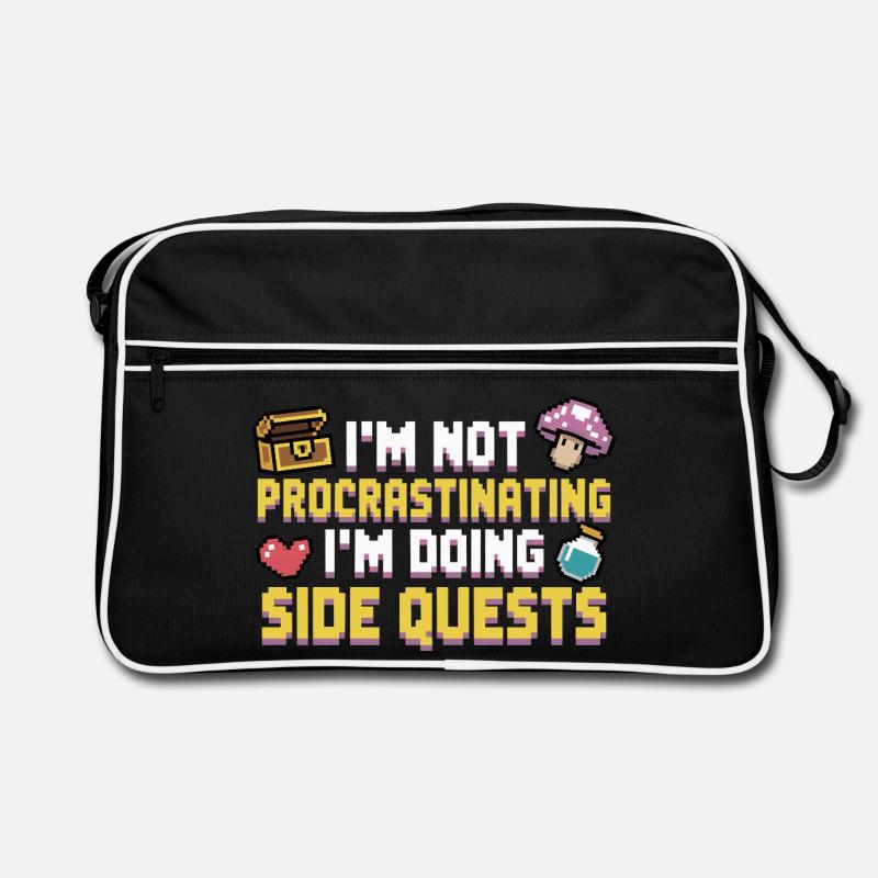 Im Not Procrastinating Im Doing Side Quests Retro Bag