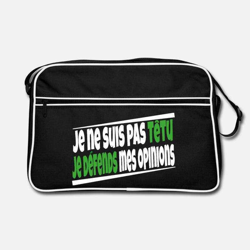 Je ne suis pas têtu Sac Retro