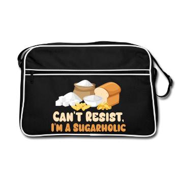 Sugarholic Kitchen Graphic Tee - Retro Bag - black/white - Front