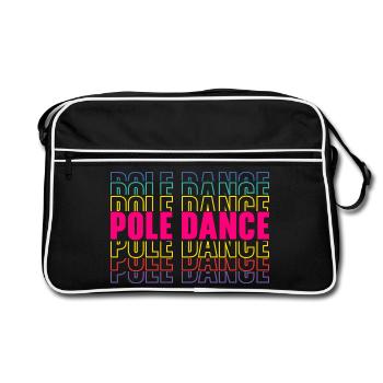 Pole Dance Danse Fitness - Sac Retro - noir/blanc - Devant