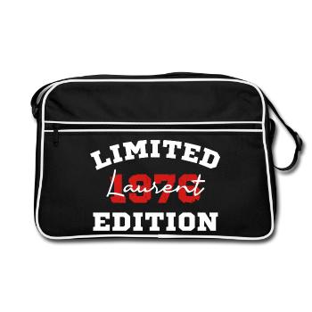 Limited Edition 1976 Laurent Vintage - Retro Bag - black/white - Front