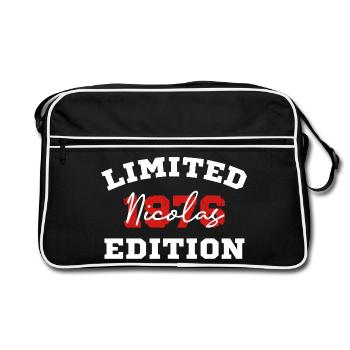 Limited Edition Nicolas - Retro Bag - black/white - Front