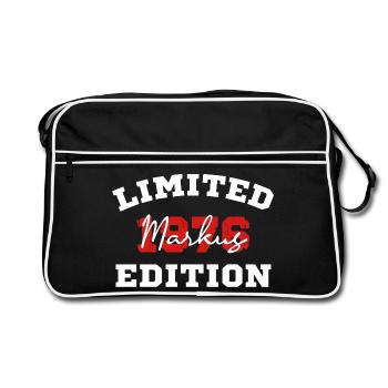 Limited Edition 1976 Markus Birthday Shirt - Retro Bag - black/white - Front