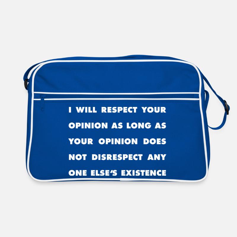 Respekt Statement Retro Tasche