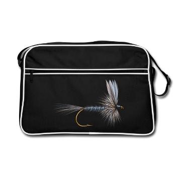 Blue Dun Streamer - Retro Tasche - Schwarz/Weiß - Vorne