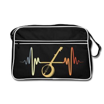 Banjo rétro - Sac Retro - noir/blanc - Devant