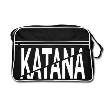 Katana-Schnitt - Retro Tasche - Schwarz/Weiß - Vorne