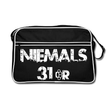 Jamais 31 - Sac Retro - noir/blanc - Devant
