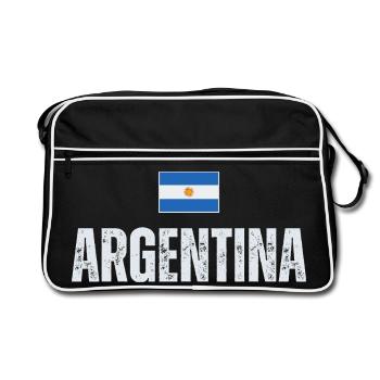 Fierté argentine, j’adore l’Argentine - Sac Retro - noir/blanc - Devant