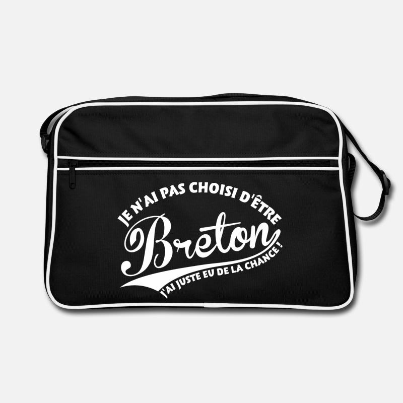 Breton chanceux - Sac Retro - noir/blanc