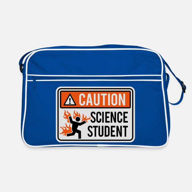 Caution science student - physics / chemistry Retro Bag