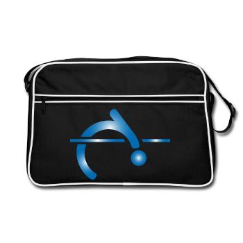 saut en hauteur - Sac Retro - noir/blanc - Devant