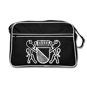 Zurich - Zürileu - for Zurich residents - Retro Bag - black/white - Front