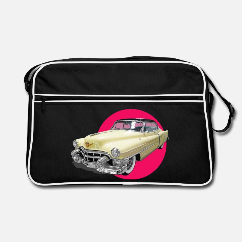 youngtimer auto liebe cadi chevy retro car oldtime Retro Tasche