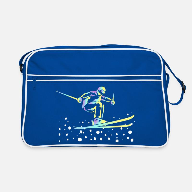 Neon Gradient Ski Jumping Retro Bag