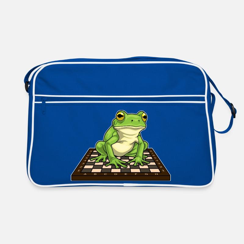 Frog Chessboard Chess Board Game Retro Bag