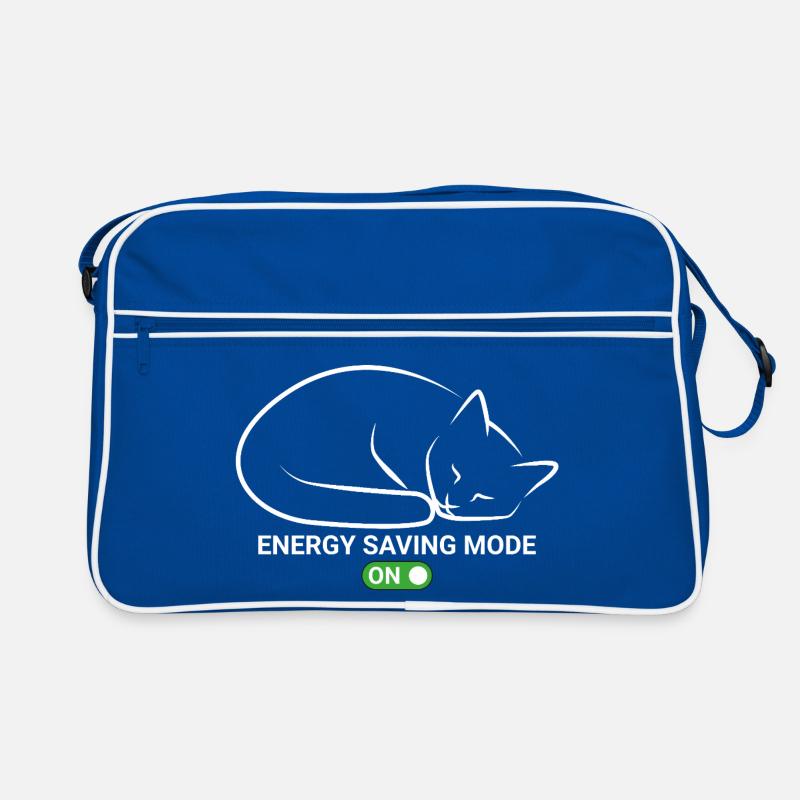 Cat in power saving mode Retro Bag