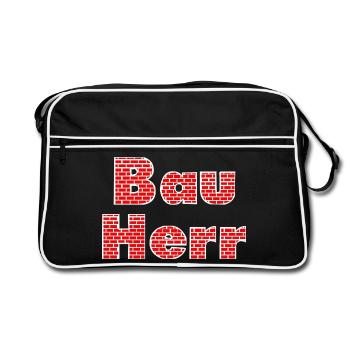 Brick wall builder - Retro Bag - black/white - Front