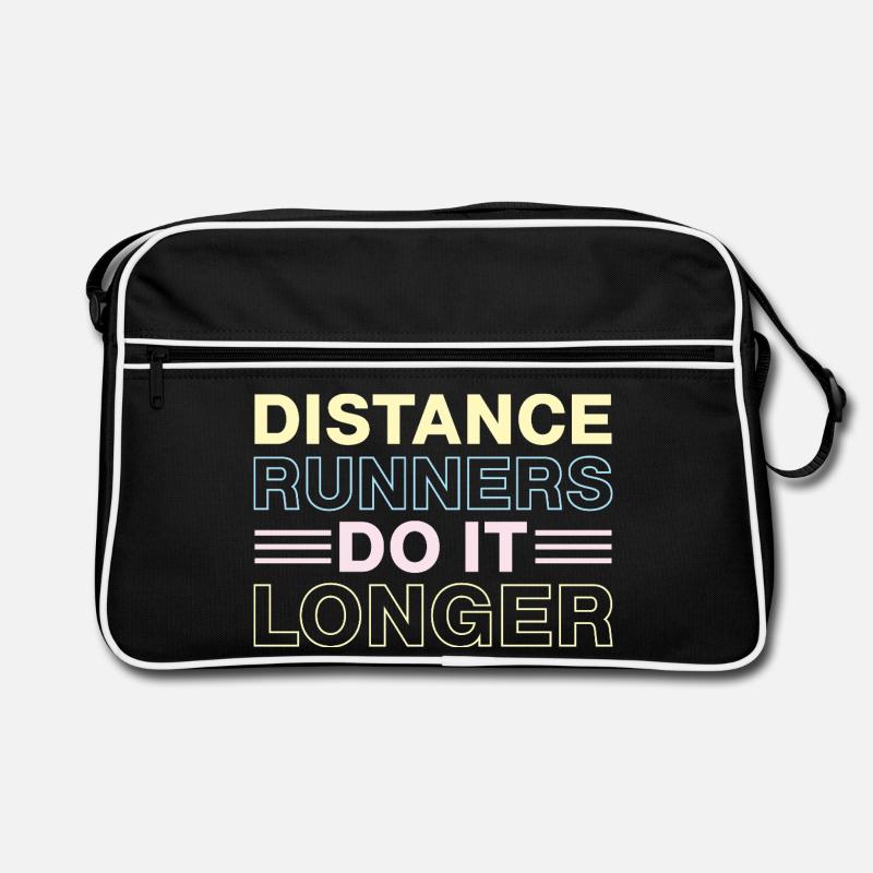 Running Distance Runners Do It Longer Marathon Retro Bag