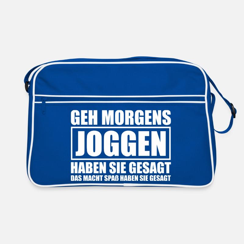 No marathon today jogging runner funny run Retro Bag