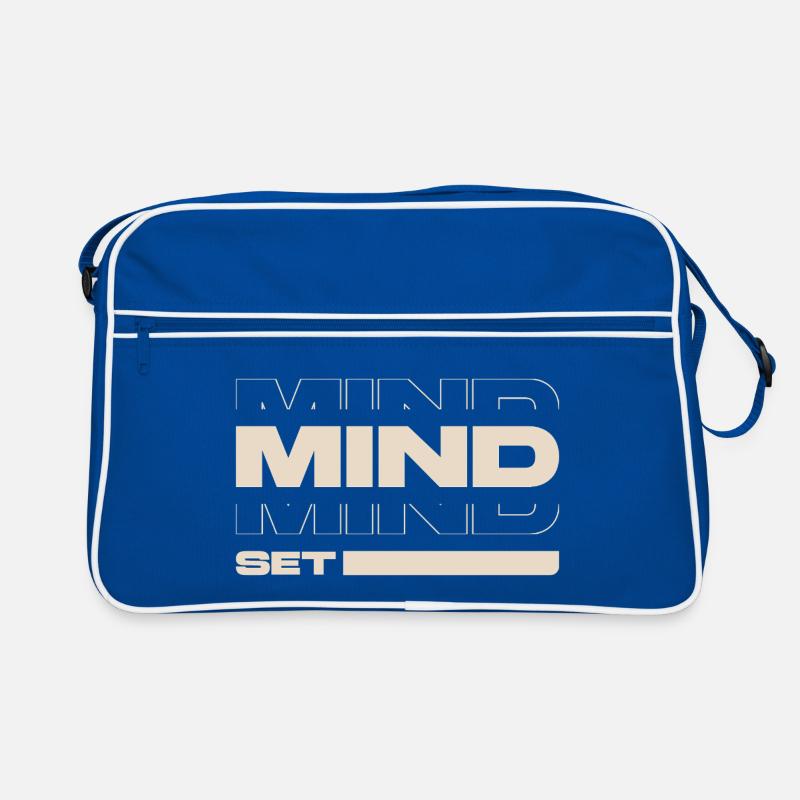 Mindset – Motivation & Success Mentality Statement Retro Tasche