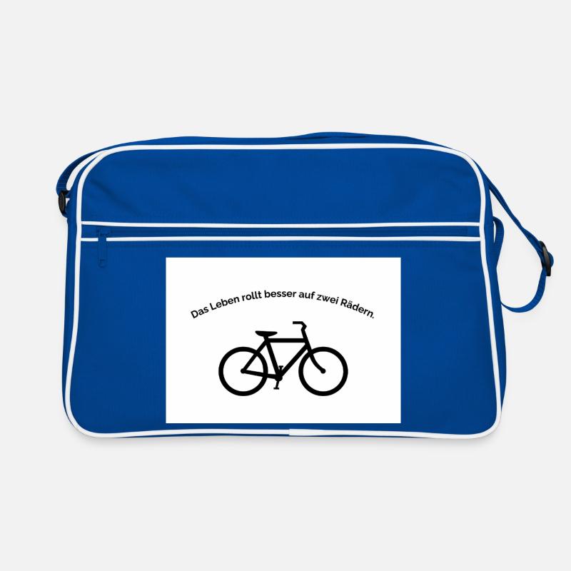 Life rolls better on two wheels Retro Bag