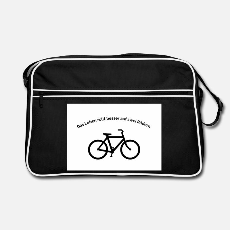 Life rolls better on two wheels Retro Bag