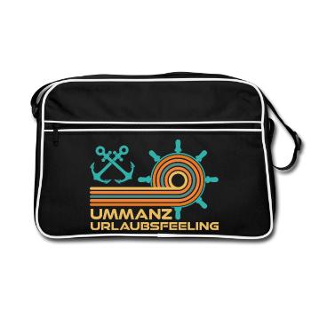 Baltic Sea Holidays UMMANZ HOLIDAY FEELING Funny - Retro Bag - black/white - Front