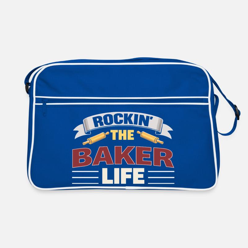 Rockin The Baker Life Baker Saying Retro Bag