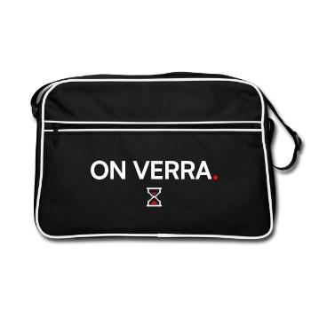 On verra humour attitude moderne - Sac Retro - noir/blanc - Devant