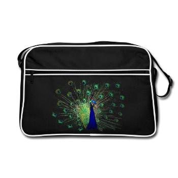 Peacock - Retro Bag - black/white - Front
