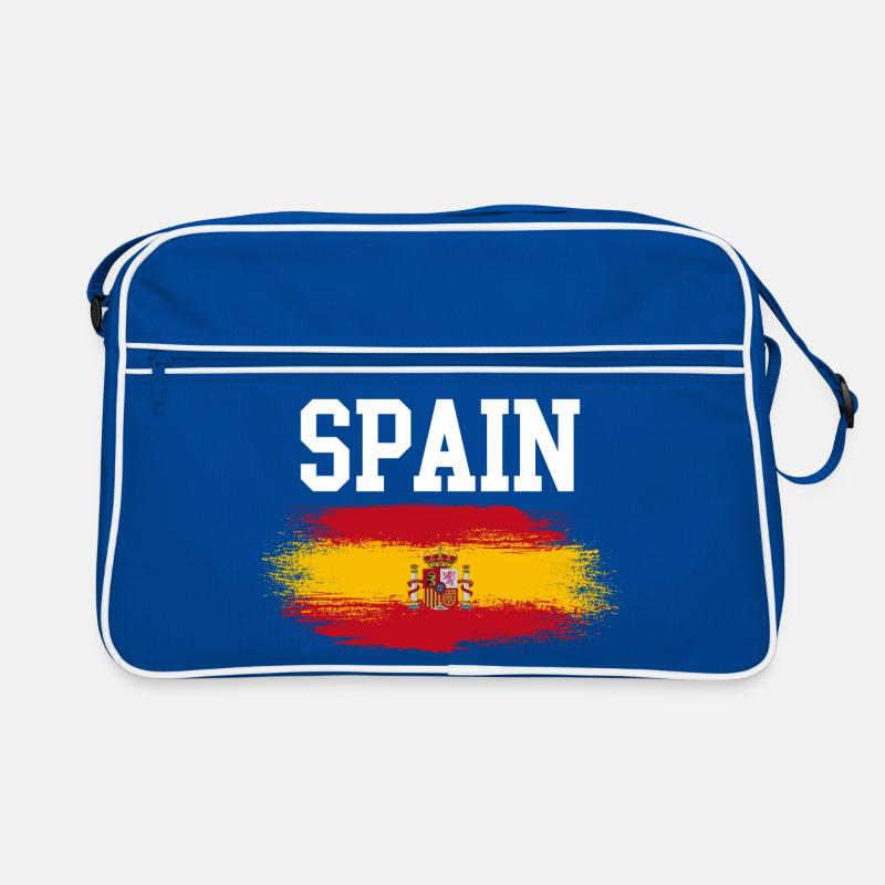 Traces de brosse du drapeau espagnol Sac Retro