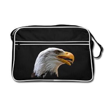 bald eagle - Retro Bag - black/white - Front