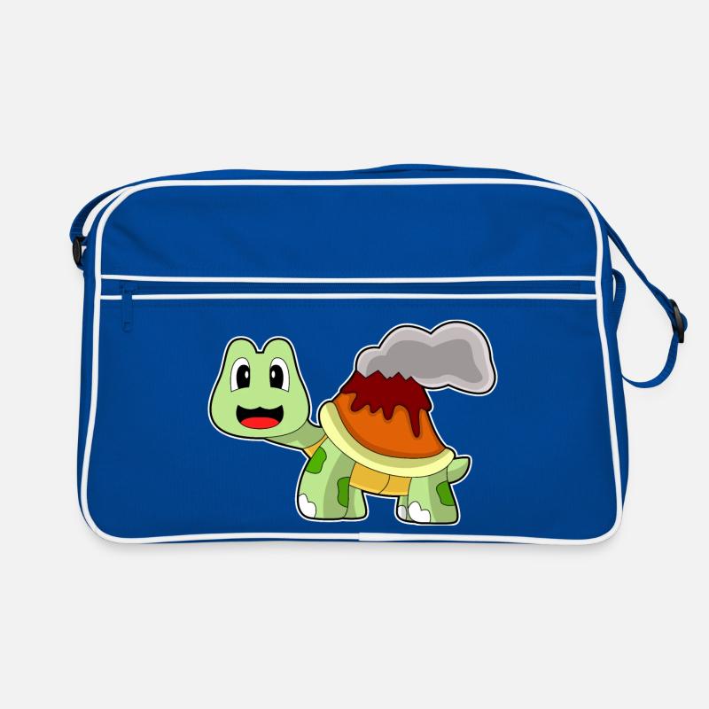 Turtle Volcano Retro Bag