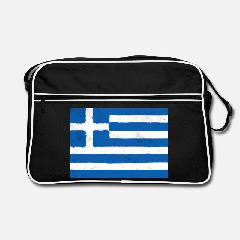 Drapeau de la Grèce – Identité bleue Sac Retro