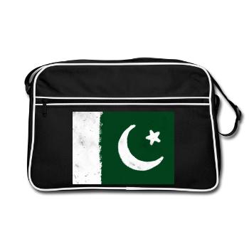 Flag of Pakistan - Retro Bag - black/white - Front