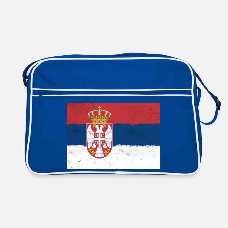 Drapeau de la Serbie Sac Retro