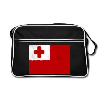 Flag of Tonga - Retro Bag - black/white - Front