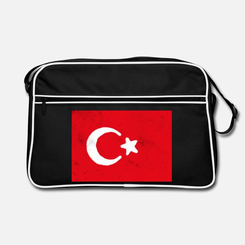Drapeau turc Impression d’art abstrait Sac Retro