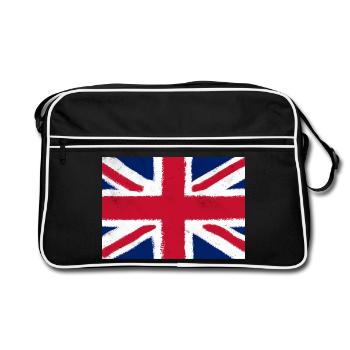 Flag of the United Kingdom - Retro Bag - black/white - Front