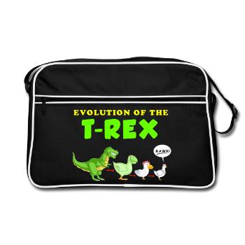 dinosaure - Sac Retro - noir/blanc - Devant